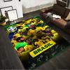 Covor Echipă de Fotbal Brazilia cu Semnături și Design Galben-Verde Potrivit pentru utilizare ca antiderapant pentru sufragerie dormitor canapele