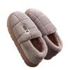 Heel cotton slippers 2025 new large size cotton shoes indoor home warm thick-soled non-slip slippers winter