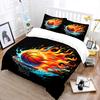 Fiery Basketball In Action Print Soft Comfortable Duvet Cover Bedding Set Included 1*Duvet Cover  2*Pillowcases Luxury Gifts