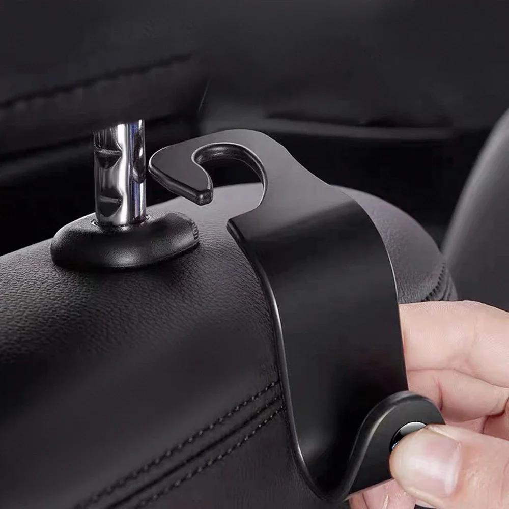 Neuer 2026 Autoaufkleber 1/2 Stück Auto Haken für Ford Mustang Focus Mondeo Fiesta Kuga Fusion Rennauto Clips Vordersitz Rücksitz Kopfstütze