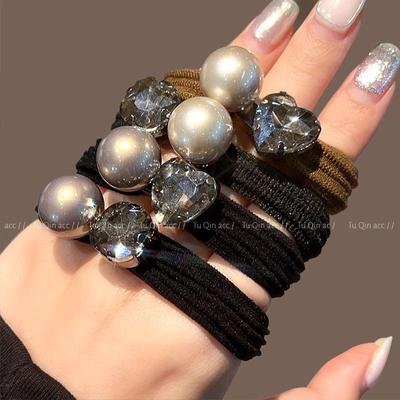 2025 New Style High-Grade Pearl Ponytail Hair Rope for Women - Celebrity Hair Ring Accessory