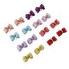 16pcs Pet Hair Bowknots Hand Made Mix Colors Cute Styling Dog Hair Topknot with Rubber Band for Cats