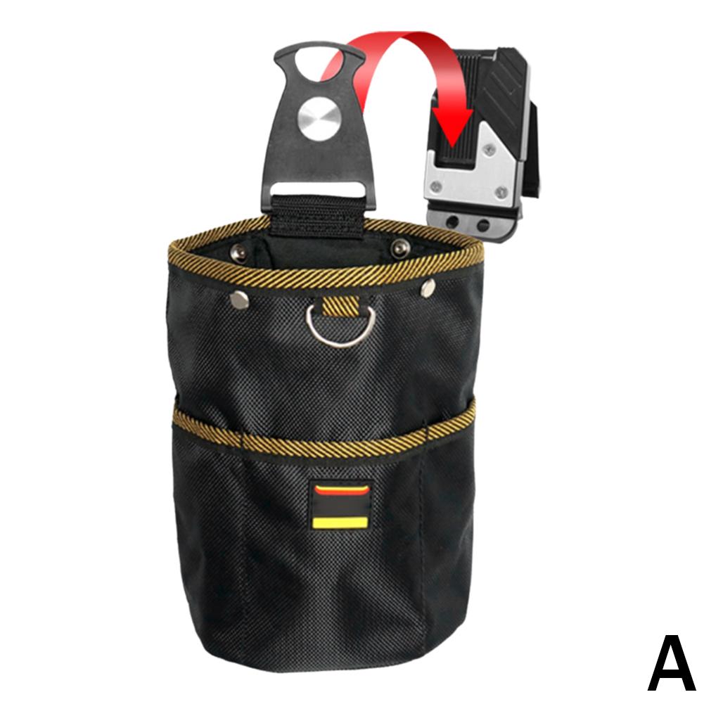 Multi Functional Waist Tool Pouch Rotating Quick-Hang Multi-Layer Waterproof Storage Bag for Electrician and Carpenter