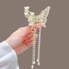 Elegante Schmetterlings-Haarspangen Damen Mode Strass-Haarnadeln Zarte Kopfbedeckungen Leichter Luxus Schmuck Haaraccessoire