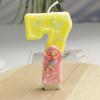 Exquisite Design Cartoon Mermaid Digital Candle Colorful Birthday Party Cake Atmosphere Decoration