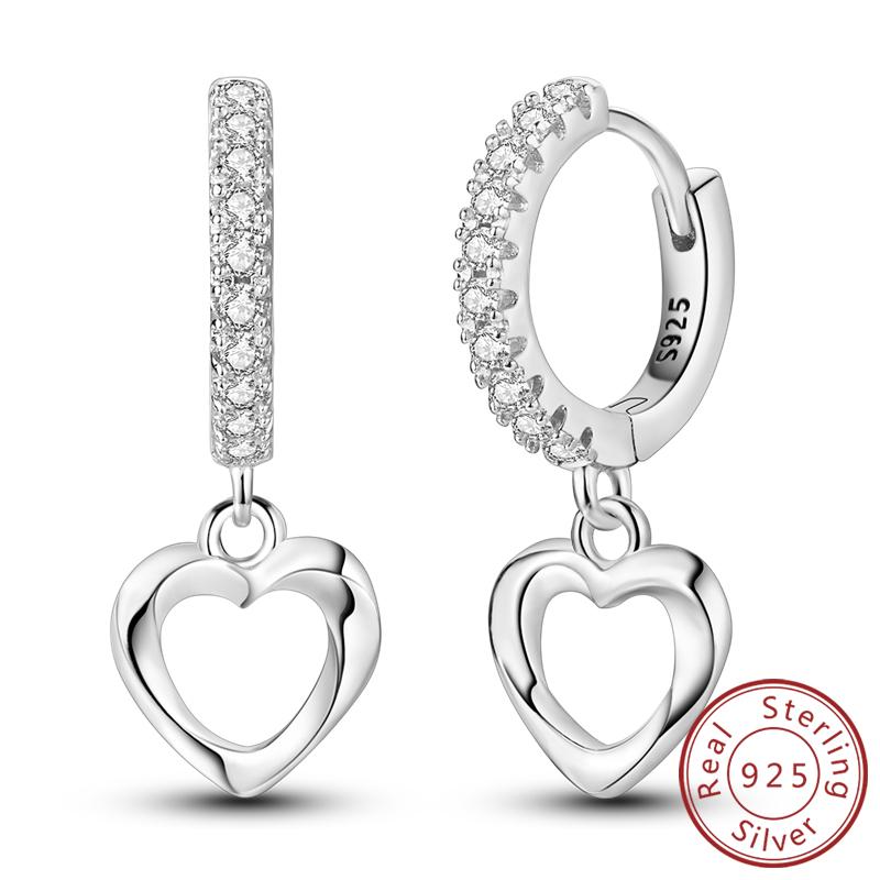 925 Silver Earrings Starry Pearl Devil Eye Simple Drop Stud Hoop Earrings for Women Girl Fashion Jewery Accessories