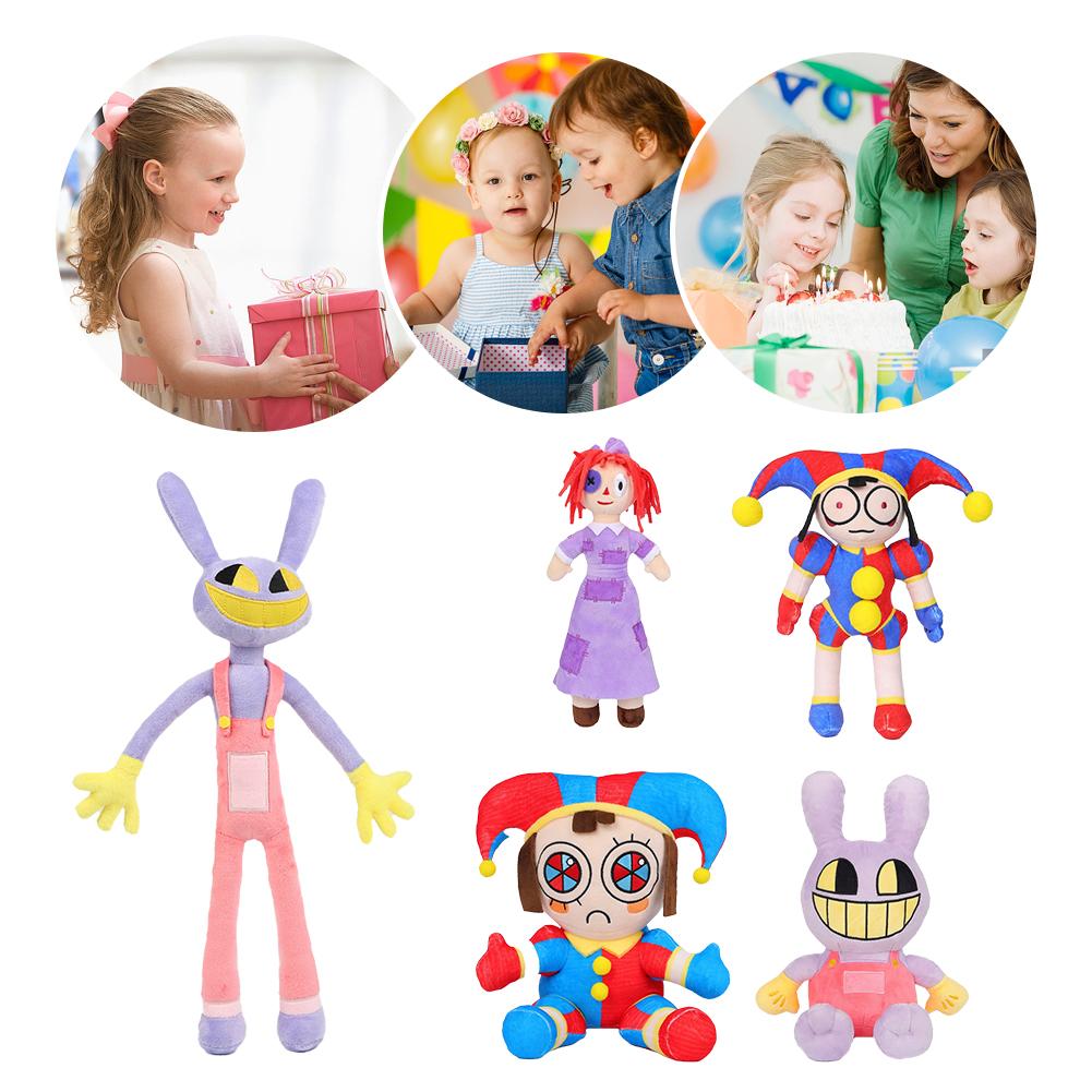 Il Fantastico Circo Digitale Peluche Cartone Animato Immagine Cuscino Regali Divertente Peluche Riempito Cuscino Giocattolo Pagliaccio per Bambini Bambini