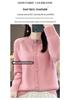 2023 Fall/Winter Women's Wool Cardigan: Stylish Round Neck, Loose Fit, Versatile Knitwear, Long Sleeve Sweater