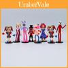 Skurriles Zirkusspielzeug Modellbausatz PVC-Material 8 Figuren Hase Clown Kuchenaufsatz