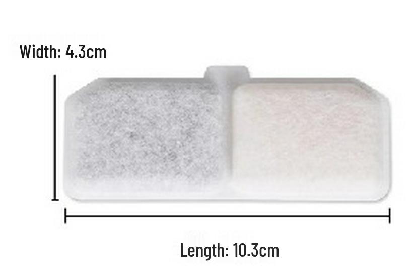 Round Arc Cotton Pet Water Fountain Filter Cartridge