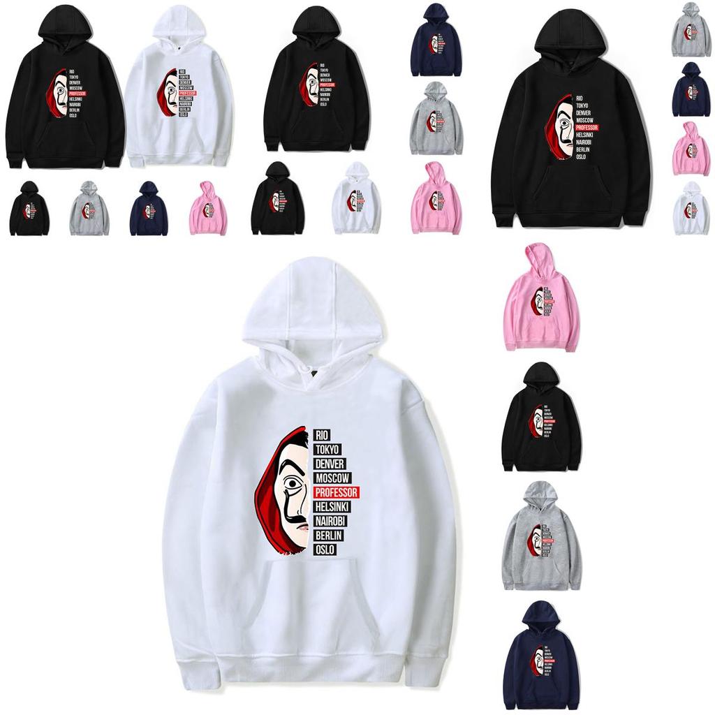 Heist Dali Money The House Of Paper La Casa De Papel Hoodie Pullover Jacket Tops