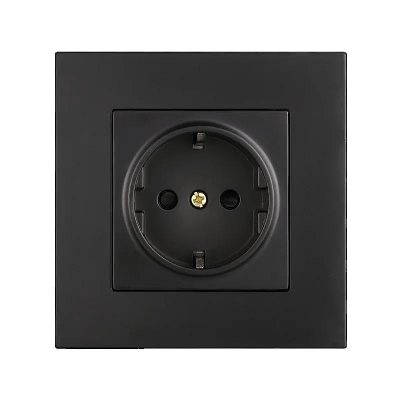 Standardní EU USB zásuvka typu C nabíjecí port, Francie se zásuvkou s vypínačem, 16A dvojitý rámeček, nástěnný USB napájení AC 110-250V