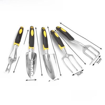 Set de instrumente de grădinărit din aliaj de aluminiu: Lopata, sapa, grebla si instrumente pentru plantarea florilor
