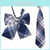 Childrens School Uniform Tie With Gingham Pattern Design For Graduation Photo Shoots