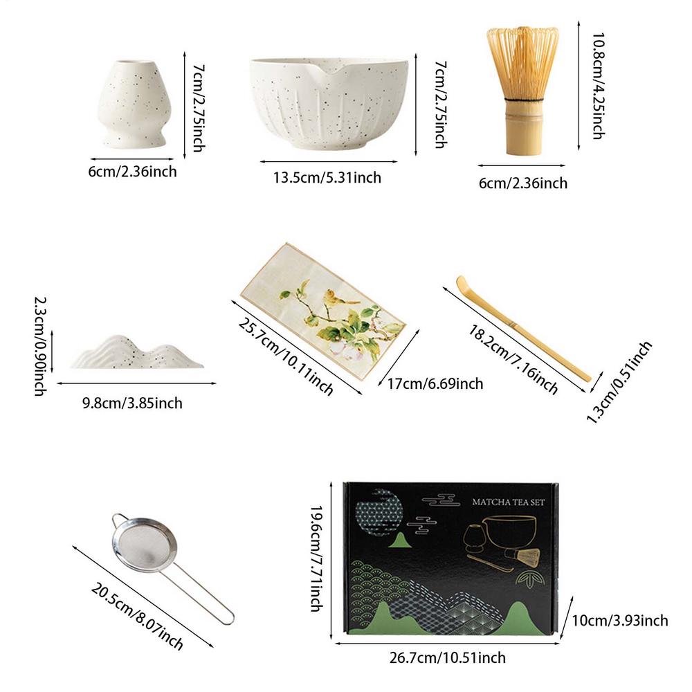 Japanese Matcha Set Traditional Matcha Set Japanese Matcha Tea Whisk Set Starter Kit Includes Sifter Scoop Whisk Holder Matcha