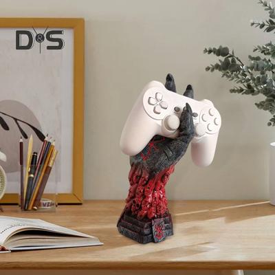 מעמד למחזיק בקר משחק יד מכנית סייברפאנק מחזיק למשולחן עבודה לטלפון סלולרי אוזניות מחזיק שרף מעמד גיימפד לאביזר משחק