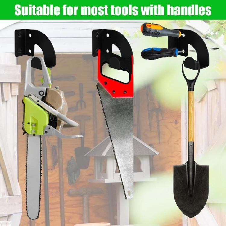 Chainsaw Wall Mount Holder Heavy Duty Chainsaw Hook Wall Mount Rack Garden Power Tool Organizer Hanger