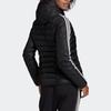 adidas Originals Warm Hooded Sports Jacket, Women Casual Black Outerwear ED4784