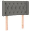 VidaXL LED Headboard Bedroom Furniture Single Bed Accessory Headboard Bed Frame Interior Dark Grey 3123547