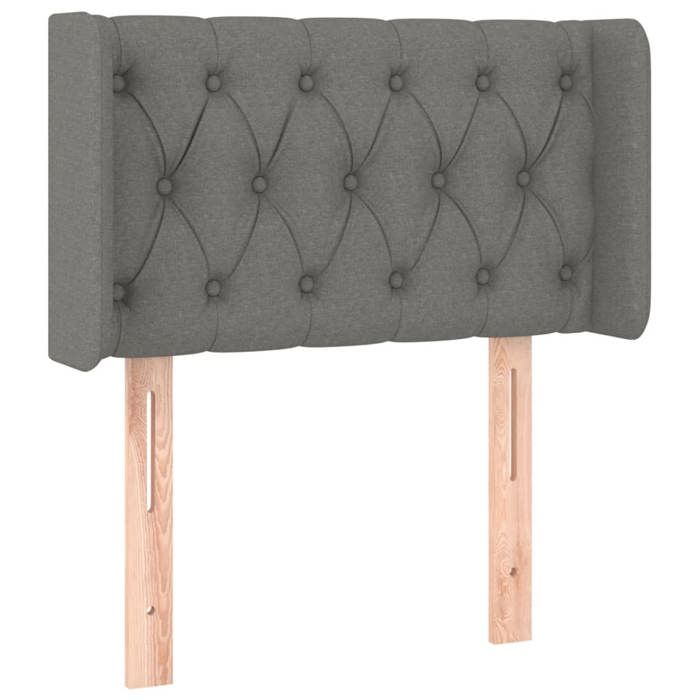 VidaXL LED Headboard Bedroom Furniture Single Bed Accessory Headboard Bed Frame Interior Dark Grey 3123547