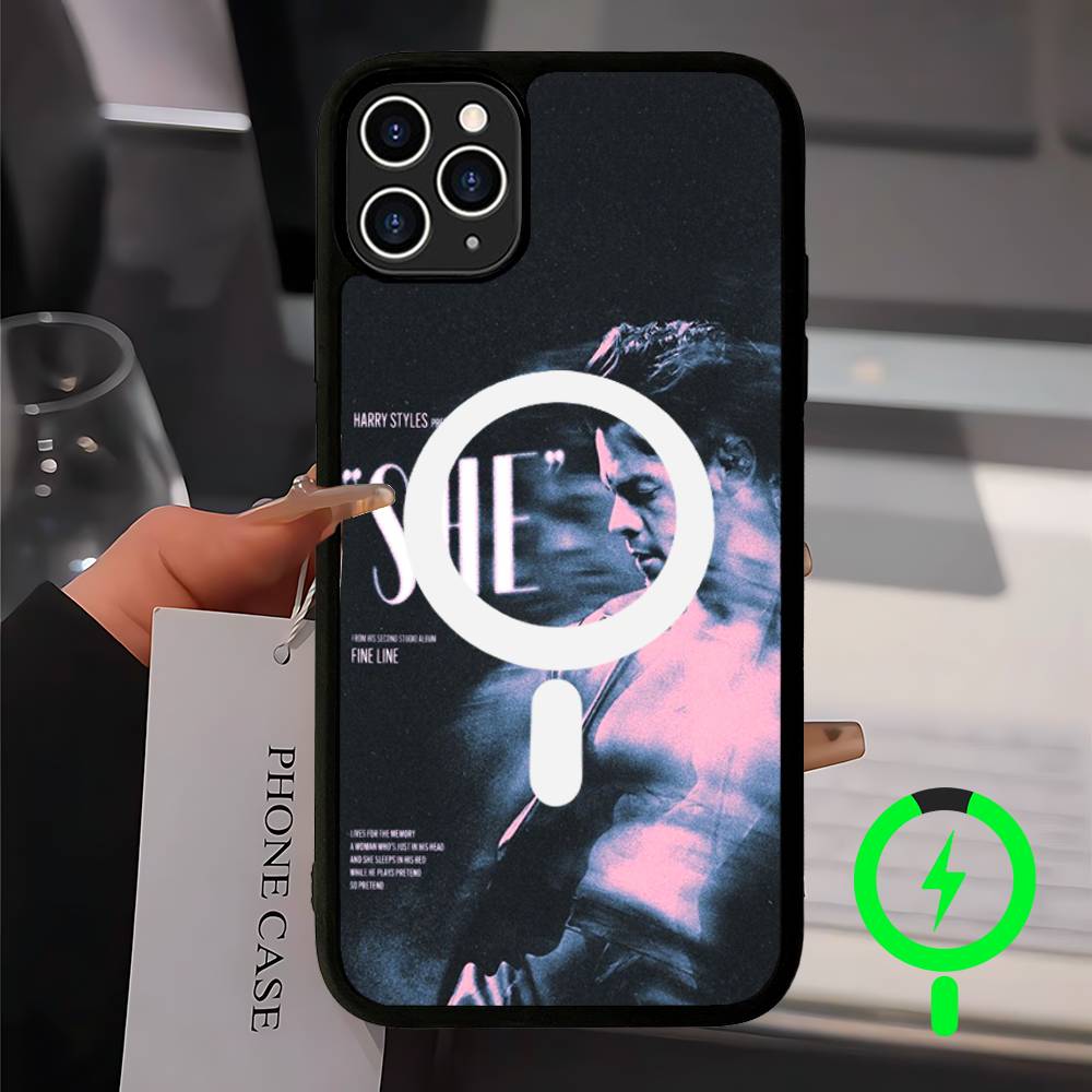 Pop Singer Harry Styles Magnetic Case For IPhone 17 16 14 13 12 11 15 Pro Max Plus Wireless Charge Phone Cover
