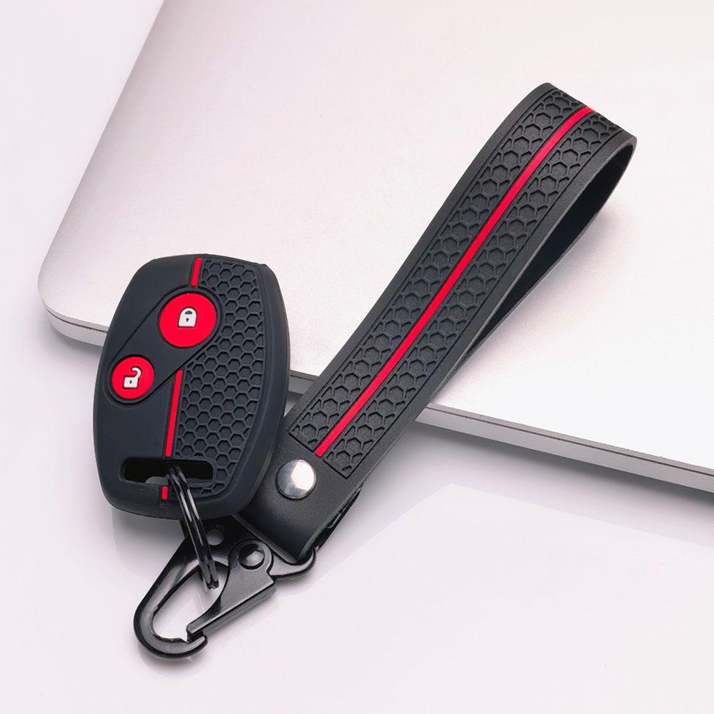 Soft Silicone Car Key Cover Keychain For Honda 7th 8th Gen Accord CRV Odyssey Fit City Civic And Classic Old Model Anti-Scratch Guard