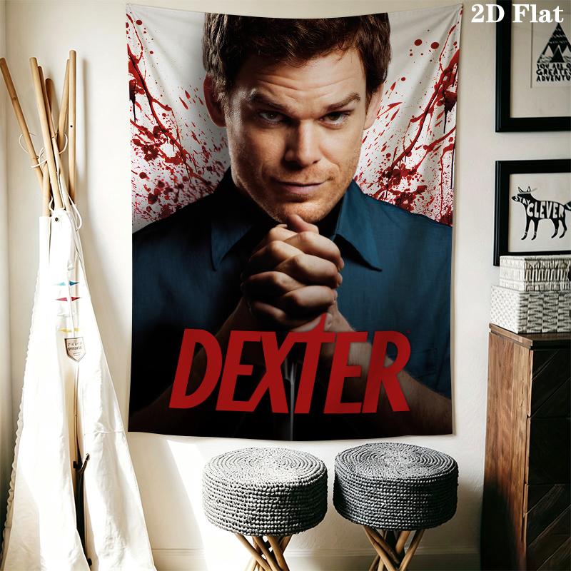 DEXTER Wall Tapestry Aesthetic Wall Hanging Printed Fabric Blanket Decorative Tapestries for Bedroom Living Room Home Decor