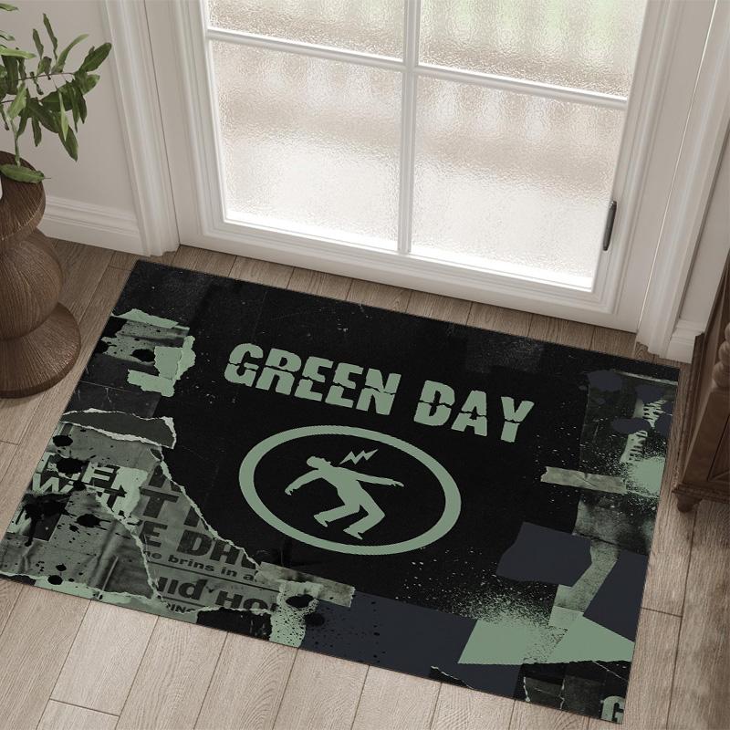 Green Day Design Crystal Velvet Carpet Cozy Non?Slip Printed Rug For Bedroom Living Room Entrance