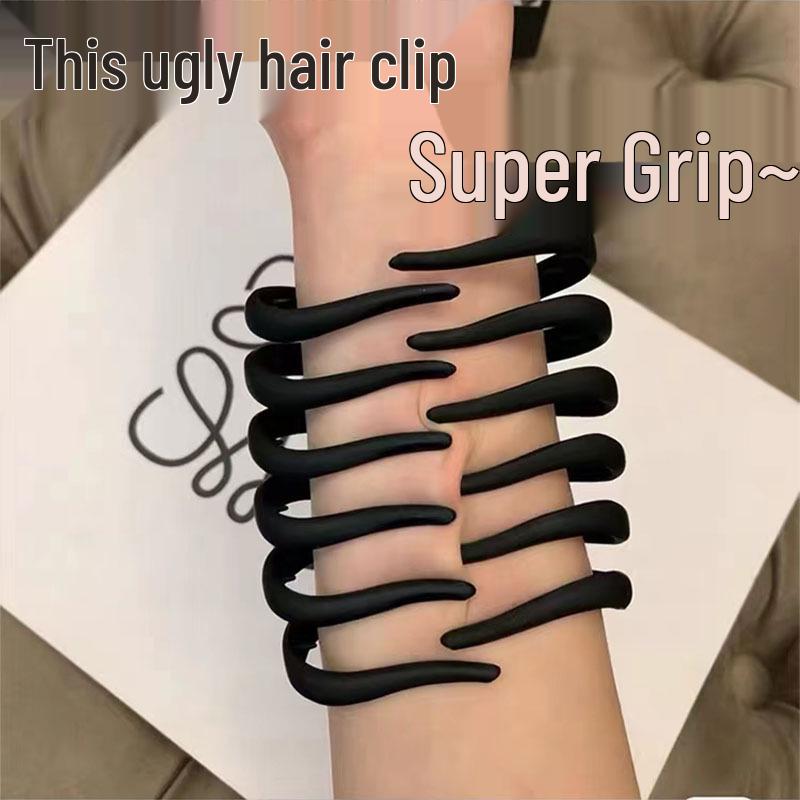 Extra Large Durable Pumpkin Claw Clip for Thick Hair - Wide, Non-Damaging Rubber Grip
