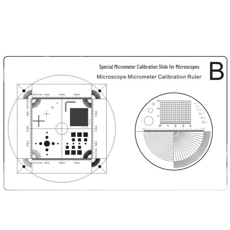 Micrometer Calibration Slide for Microscope - Precision Measuring Ruler Instrument