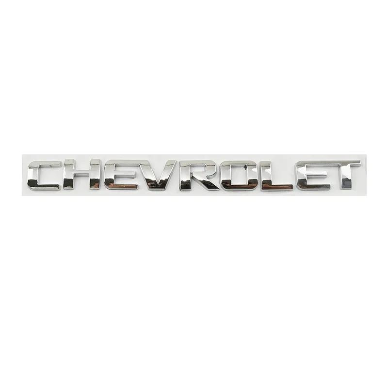 

19cm Alloy Car Rear Trunk Badge Fender Emblem Sticker for Chevrolet AVEO CAPTIVA COLORADO LACETTI MALIBU ORLANDO SILVERADO TRAX серебряный