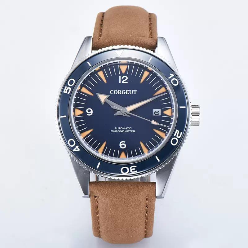 

41мм Сапфірове скло 100м Водонепроникний Японія NH35A Автоматичний Люмінесцентний Чоловічий Годинник Нейлоновий Ремінець