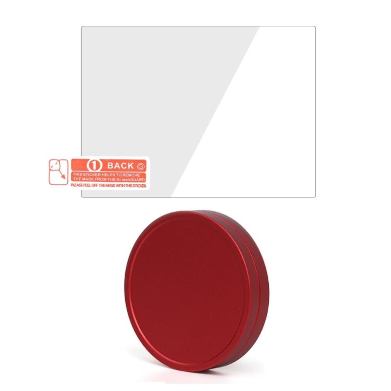 Tampa de lente leve 55 mm Tampas de lente frontal para câmeras Evo Película de vidro temperado protege a lente contra sujeira e poeira