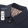 Men's Classic Business 100% Cotton Mid-Length Trench Coat