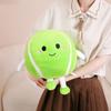 Simulation Green Tennis Ball Plush Toy Ball with Hands Feet Props Pillow Accompany Kids Soft Gifts for Girls Boy Room Decor