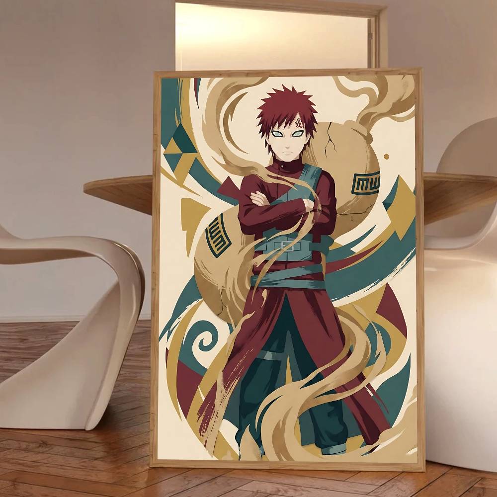 Cool Anime Character G-Gaara Posters HD Print Vintage Wall Art Decor for Home Study Room