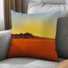 Boho Sunset Landscape Mountain Cushion Cover Pillowcase 40x40cm Throw Accent Decor Gift for Bedroom Home