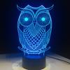 Factory Dropshipping ODM Rechargeable Touch Switch Dog Arylic Panel Box Table Night Lamp  16 Colors Change 3D LED Light