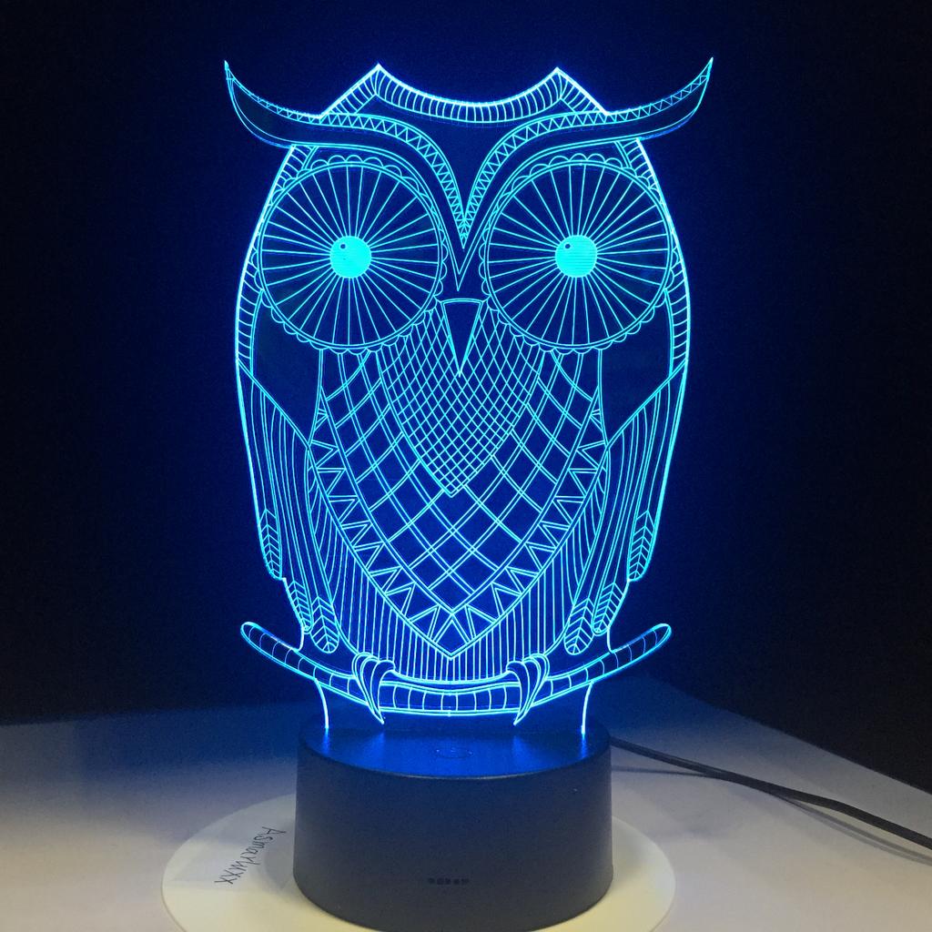 Factory Dropshipping ODM Rechargeable Touch Switch Dog Arylic Panel Box Table Night Lamp  16 Colors Change 3D LED Light