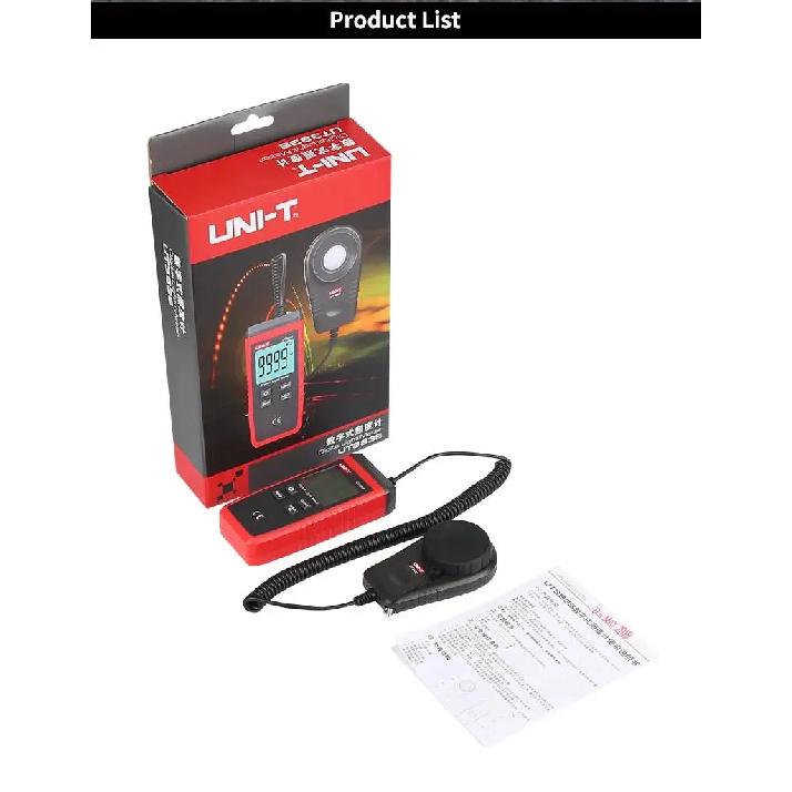 UNI-T UT383S Light Meter Luxmeter Digital 200,000 LUX Luminance Lux Fc Test Max Min Illuminometers Professional Photometer