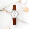 [Dieu Amour] Dieu Amour Women's Diamond Leather Strap Watch DAW3202L-L.BR