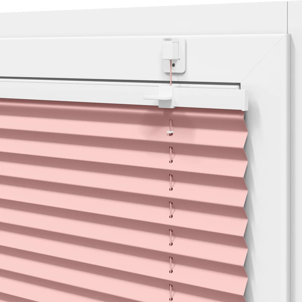 Pleated Blind Pink 40x100 Cm Fabric Width 39.4 Cm Polyester