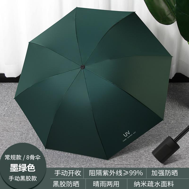 UV automatic three-fold umbrella for sun protection and UV protection for school