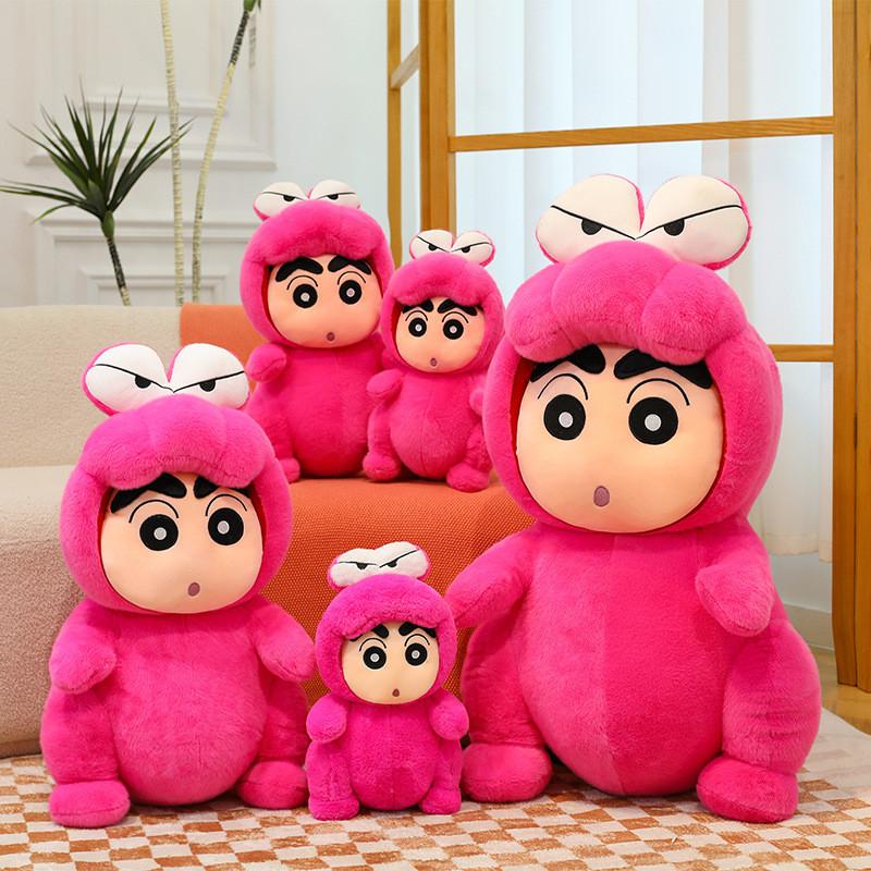 Crayon Shinchan Plush Crocodile Backpack With Soft Short Plush For Kids Birthday Gift