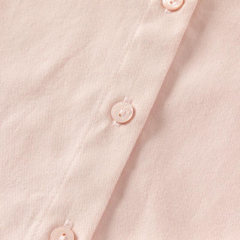 DAVE & BELLA Girls' Floral Long-Sleeve Collared Cotton Shirt