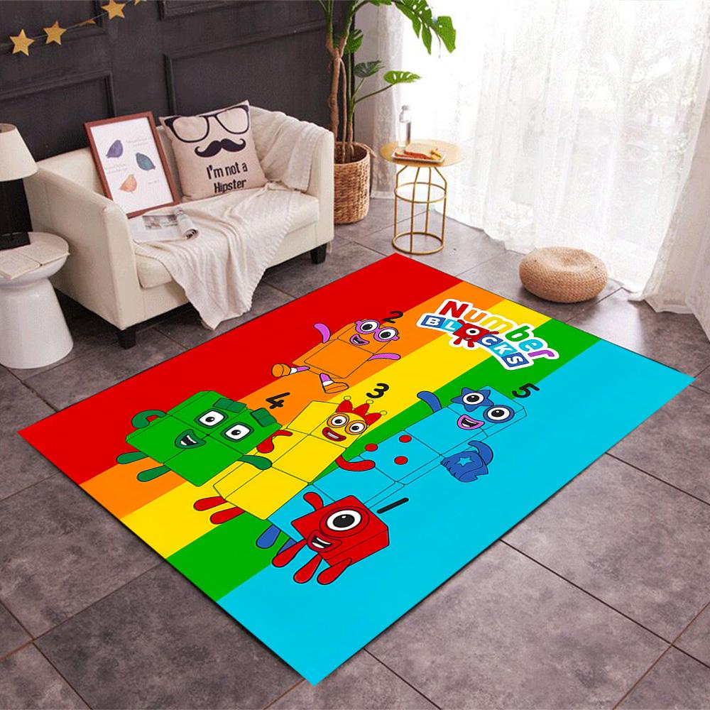 Tappeto Avventura con Blocchi Numerici Tappeto da Pavimento Tappeto per Ufficio Perfetto per Corridoio Aree Gioco Stanza del Dormitorio Decorare la stanza Tappeto Antiscivolo Decorare Uffici
