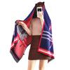 Autumn new imitation cashmere women's scarf, winter long jacquard horse double-sided warm and cold shawl