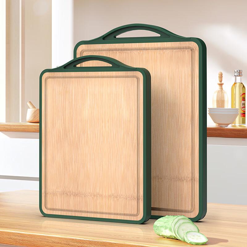 Household Double-Sided Solid Wood & Bamboo Cutting Board