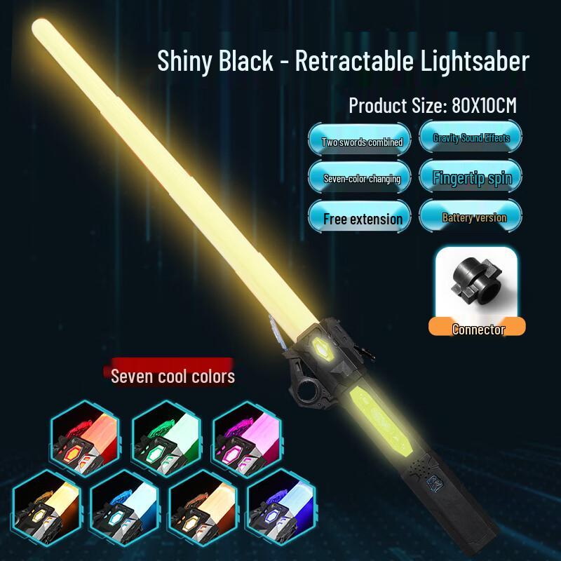 Children's Retractable 7-Color Changing Laser Sword