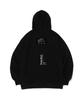 Lettering Point Oversized Hoodie (Black)